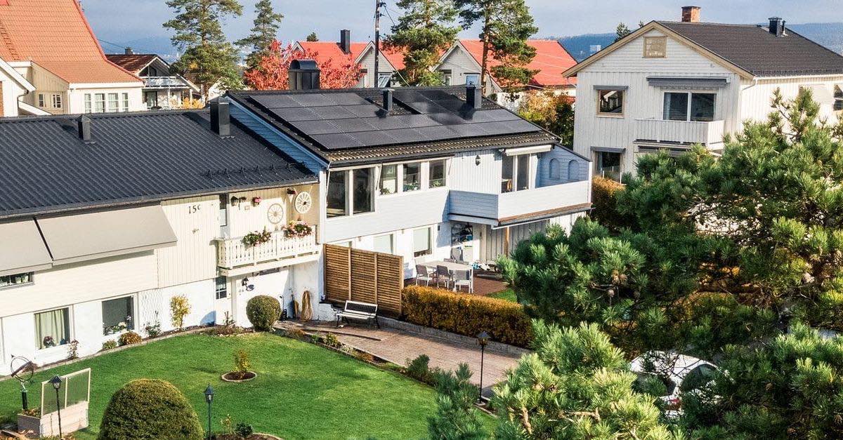 solpanel på tak