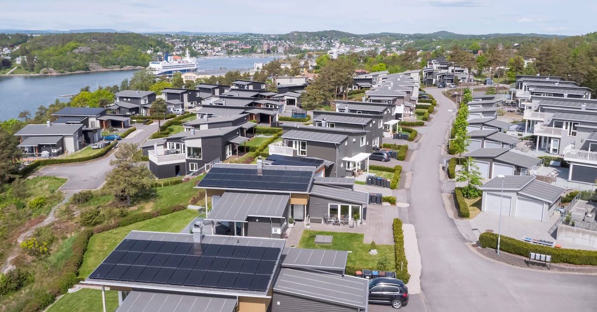 solpanel på tak