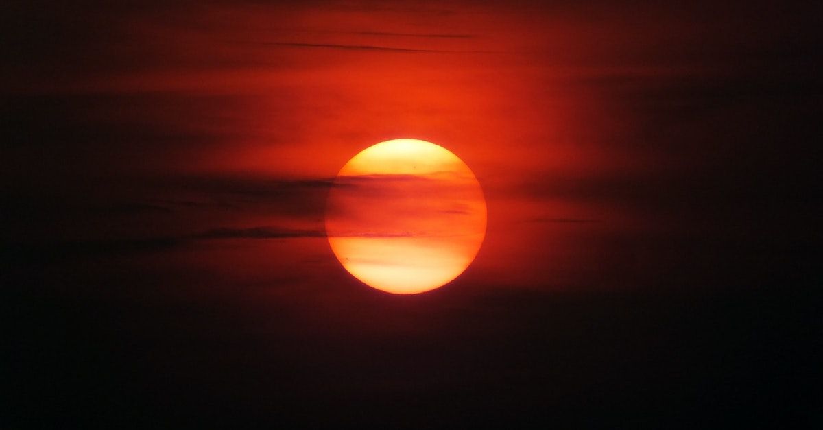 Bild på solnedgången