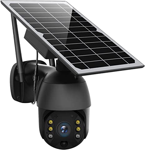 övervakningskamera med solceller